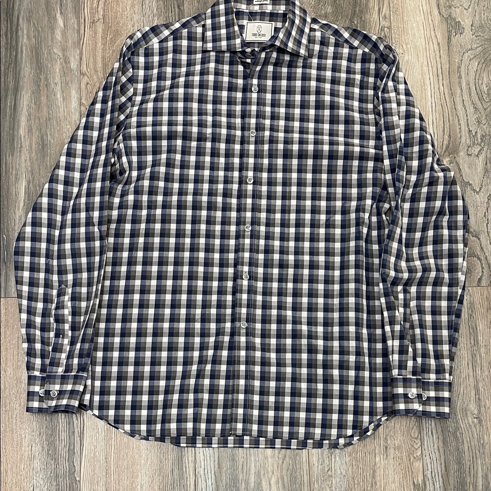 Todd Snyder Plaid Shirt Men’s Size 16.5 34/35